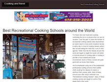 Tablet Screenshot of cookingandtravel.com